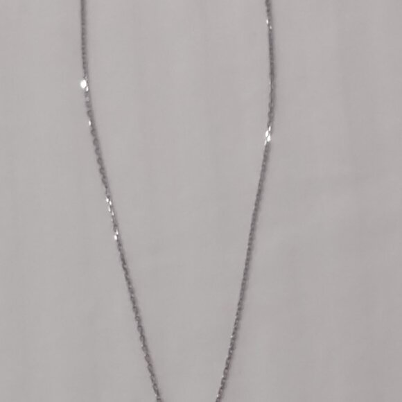 Sterling Silver 925 Black Onyx Necklace w/16" Chain + Pierced Earrings Set - Picture 10 of 10